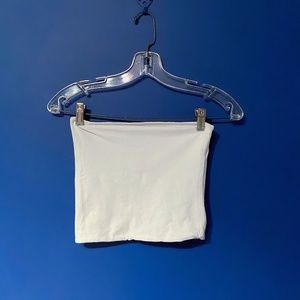 Brandy Melville white strapless top never worn